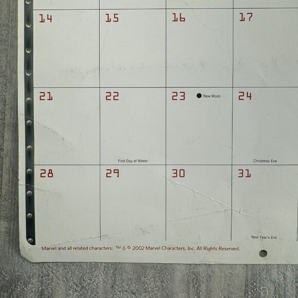 Marvel Fanastic 4 X-Men Justice League 4 Calenders Unused 2003 2004 2005 Vintage - Picture 6 of 16